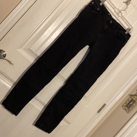 2 pair Rose Royce Over-dyed Skinny Jean Sz 32 US 15/16. Blue pair. Black pair. - Picture 13 of 16